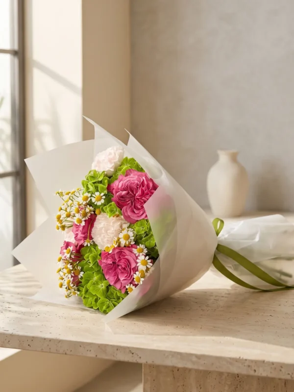 Garden Picnic Bouquet, Hydrangeas, Garden Roses, Carnations bouquet by Wildflower in Boston