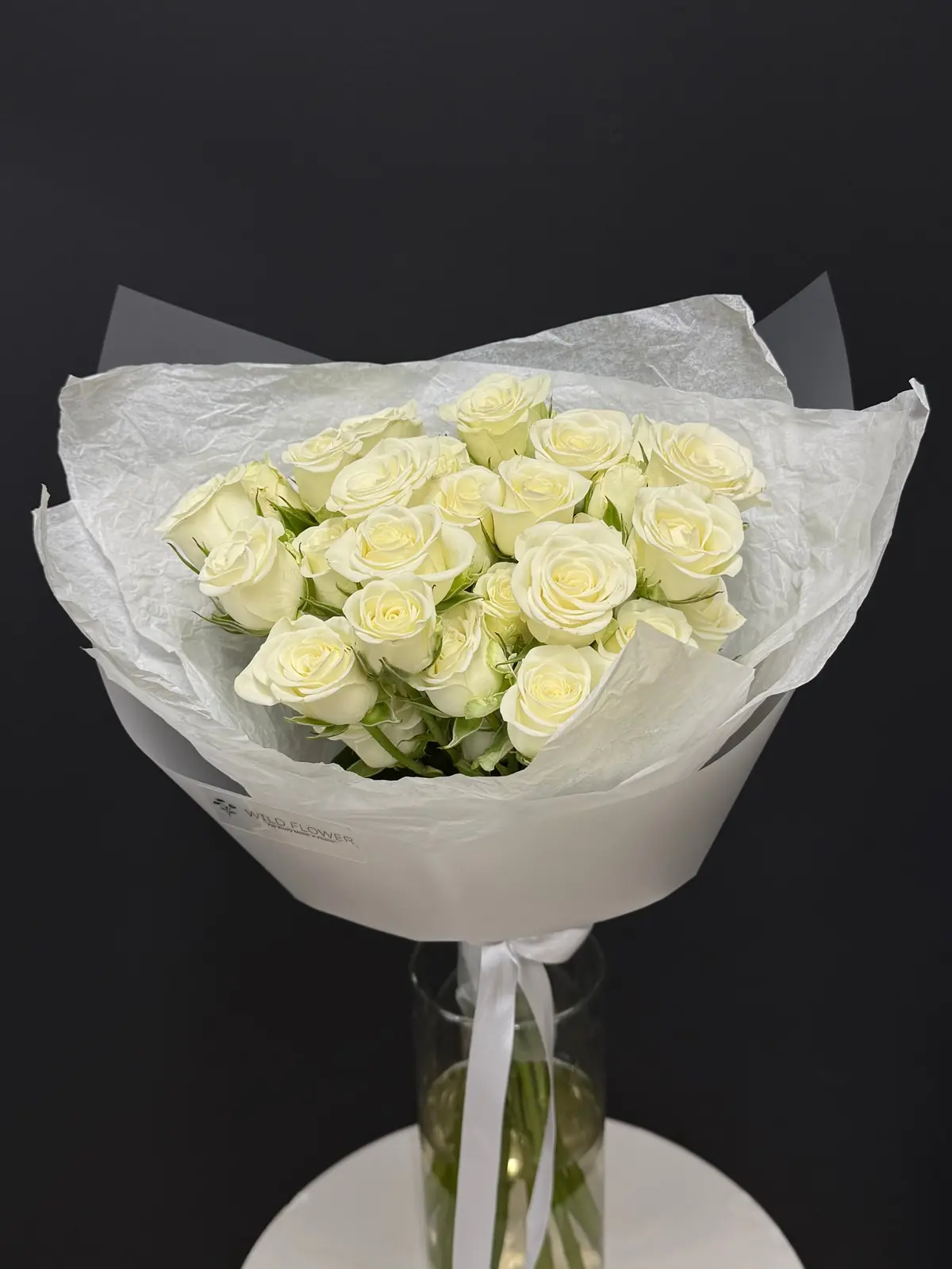 Ivory Grace Bouquet, Roses bouquet detail 1 by Wildflower in Boston