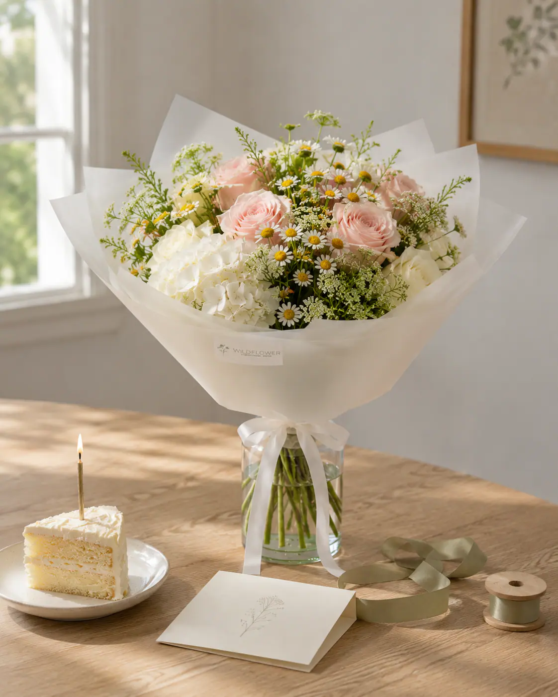 Birthday flowers by Wild Flower Boston