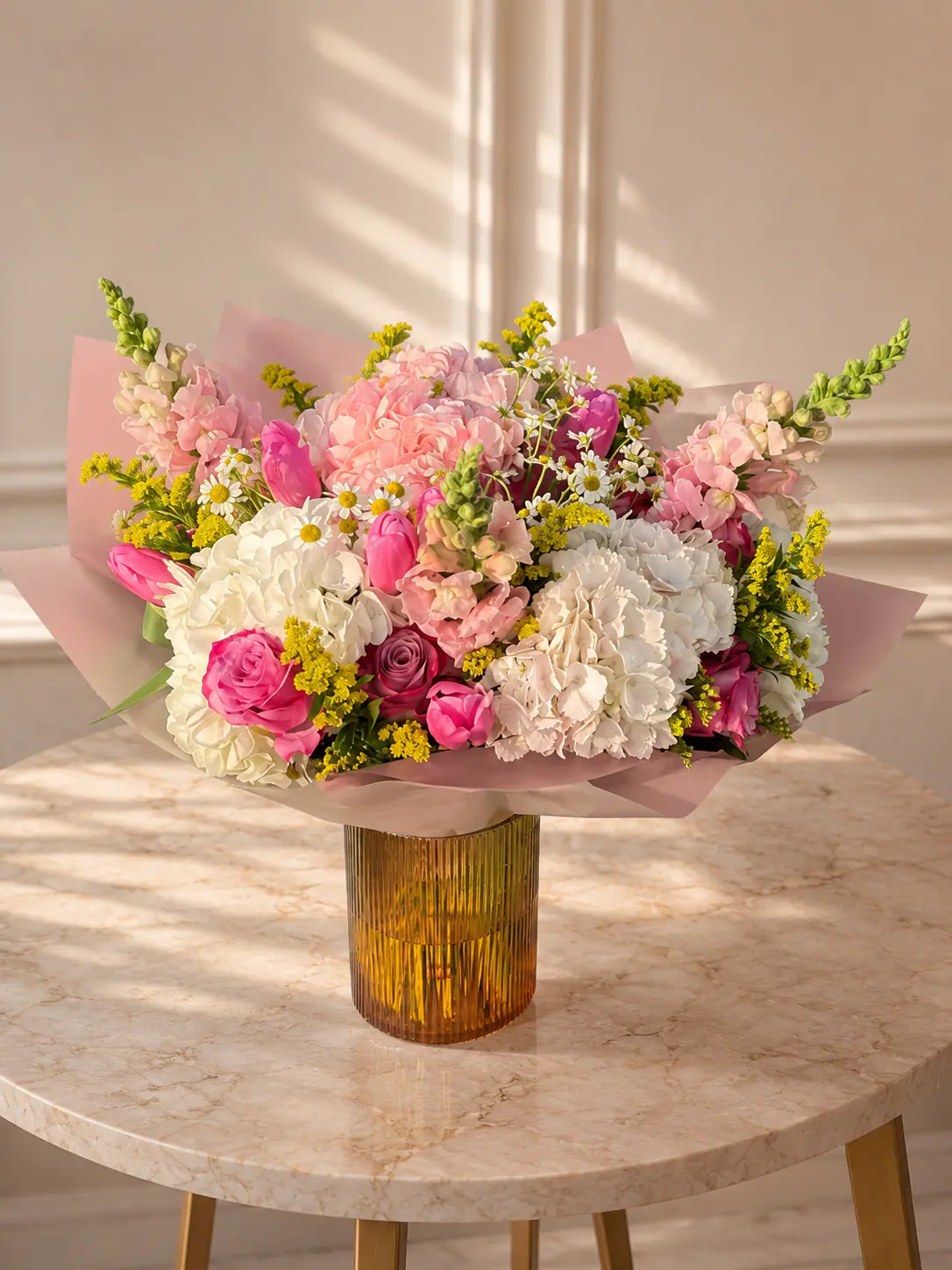 Congratulations flowers by Wild Flower Boston