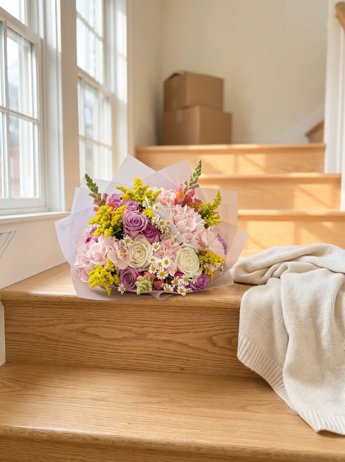 Housewarming flowers by Wild Flower Boston