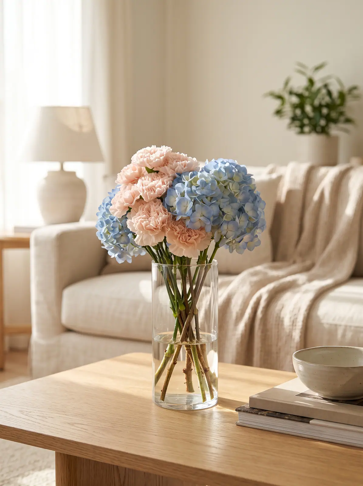 Wild Flower subscription bouquet in a Boston home 2