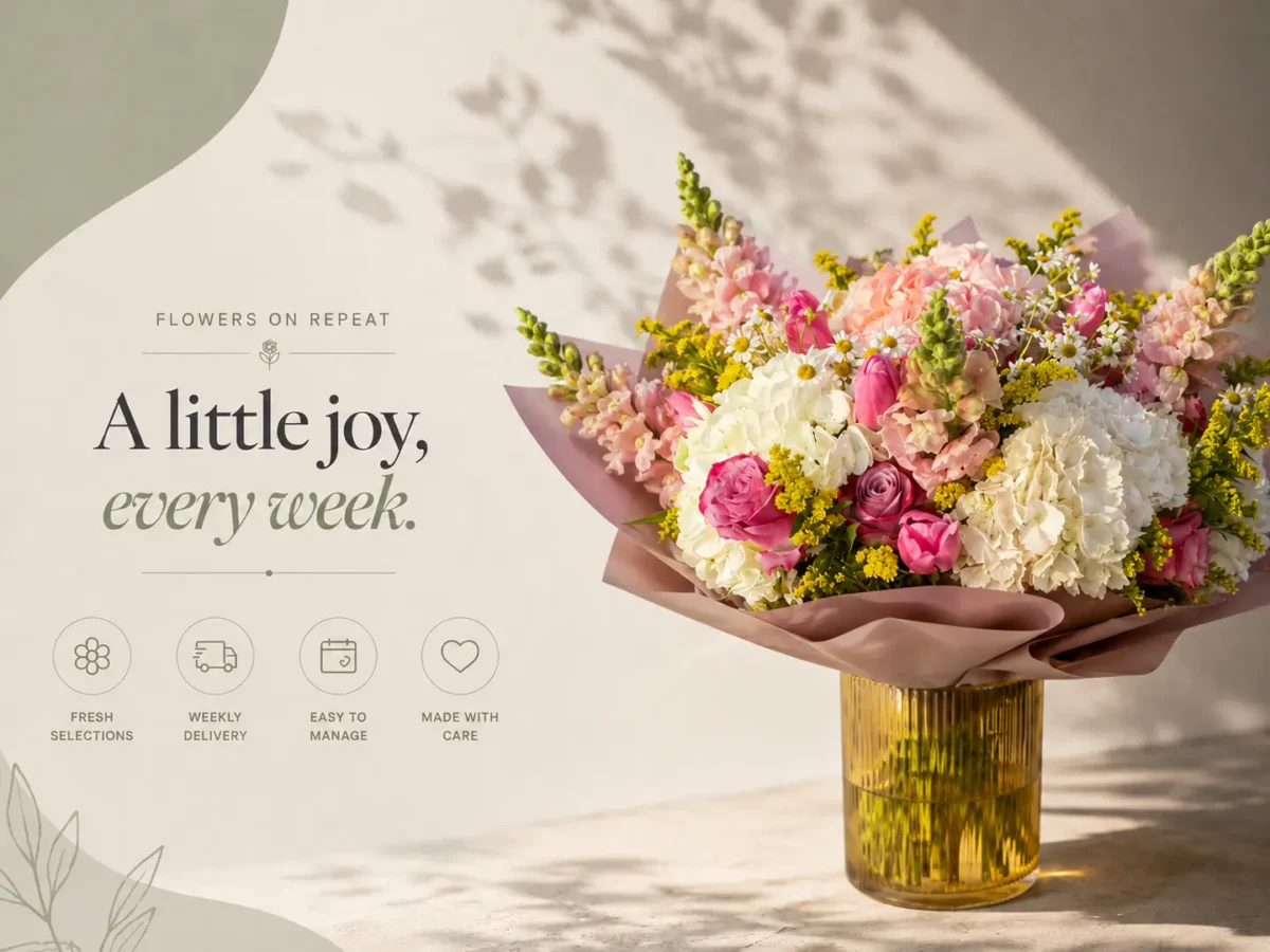 This week’s Wild Flower subscription bouquet